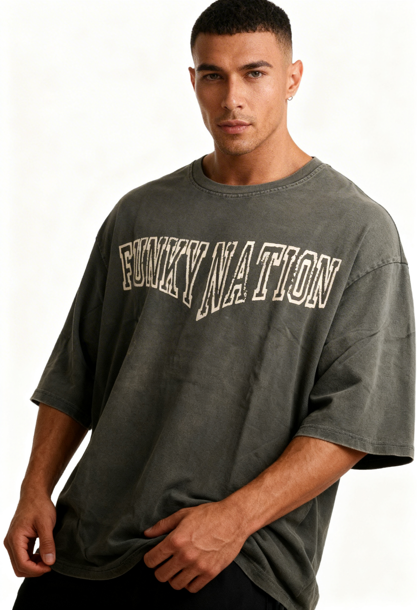 Drip Crop Oversized T- Shirt